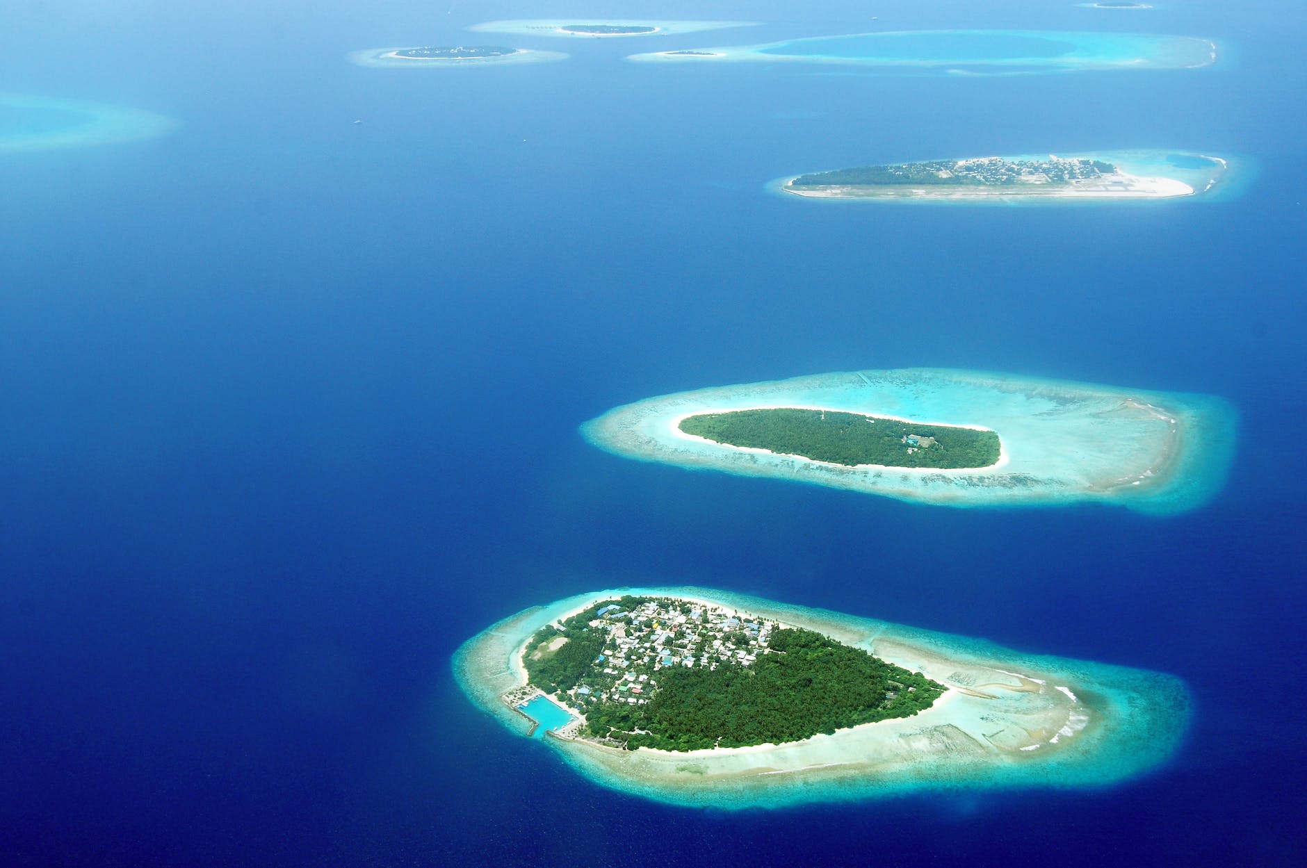 bird s eye view photography of islands