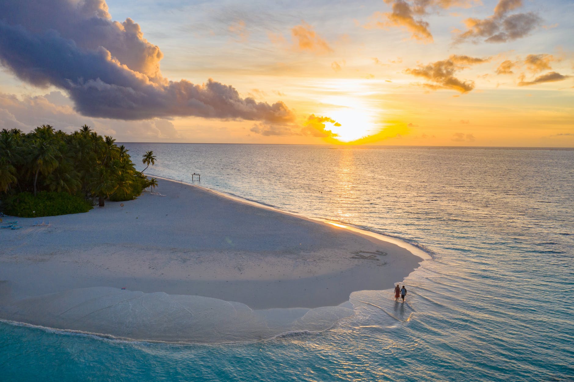 sea dawn landscape nature